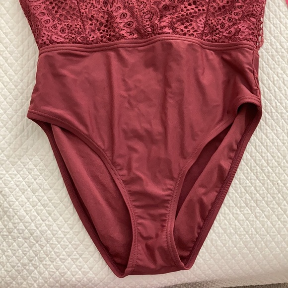 Mauve One Piece Swimsuit - Picture 3 of 6